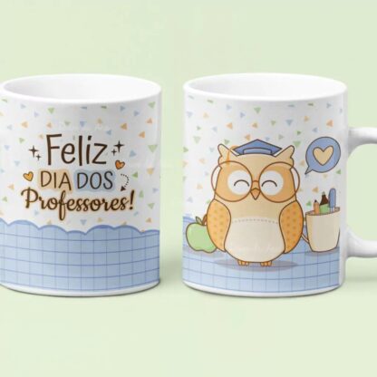 Caneca de ceramica Dia dos professores personalizada 325ml - Image 7